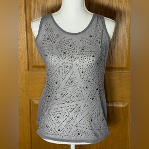 Studio Y Silver Embellished Tank Top